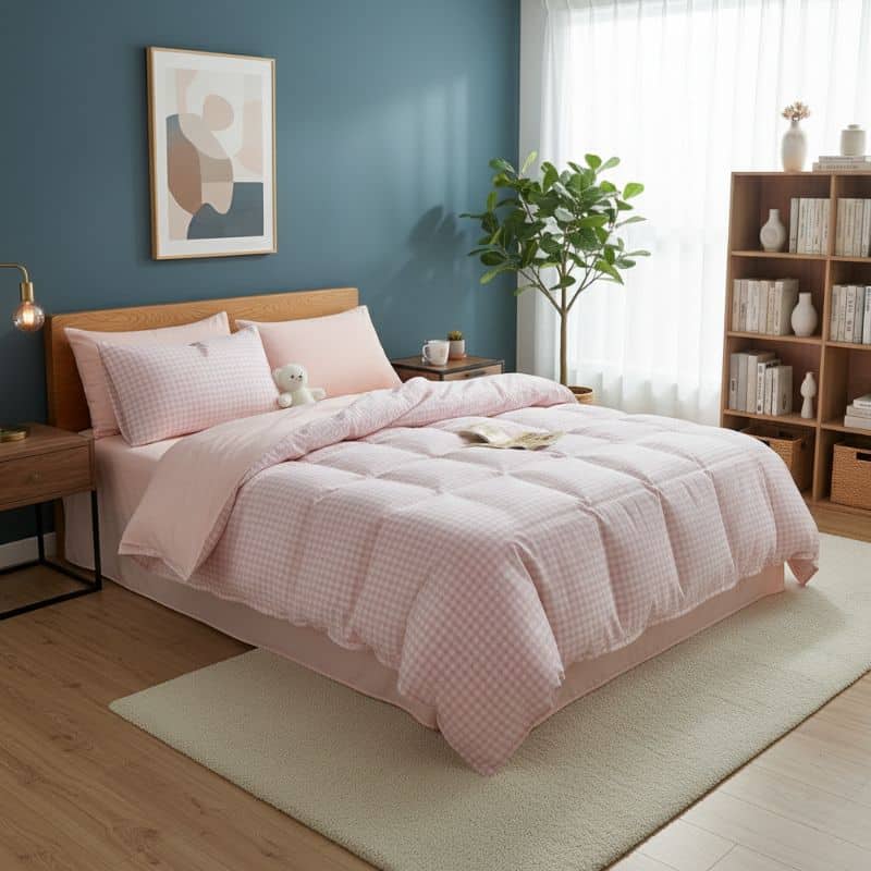 7-408 Housse de Couette Style Campagne Chic 3 pièces