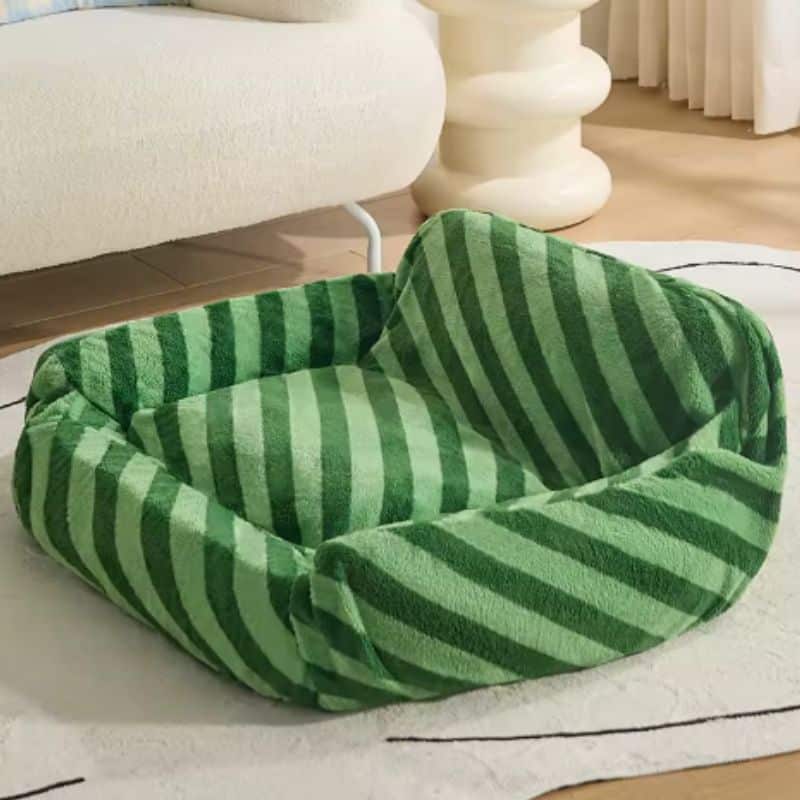 7-421 Housse pour Animaux À Rayures Confortable