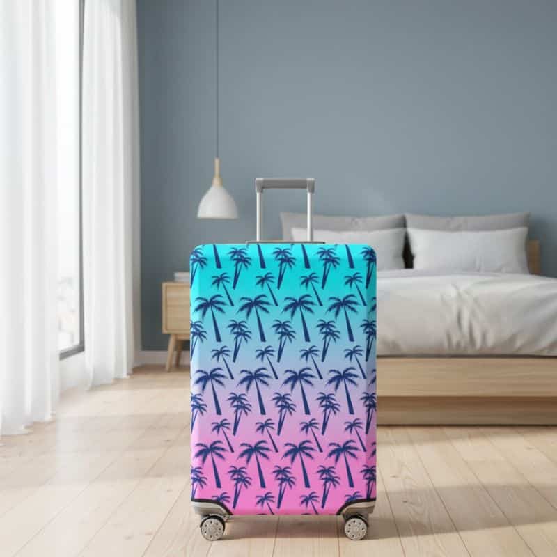 7-424 Housse de Valise Design Palmiers Exotiques