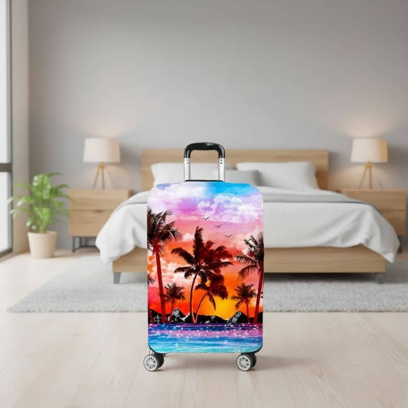 7-425 Housse de Valise Design Coucher de Soleil