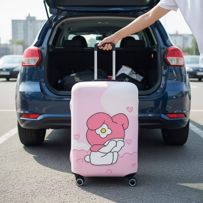7-429 Housse de Valise Design My Melody Sur Un Nuage