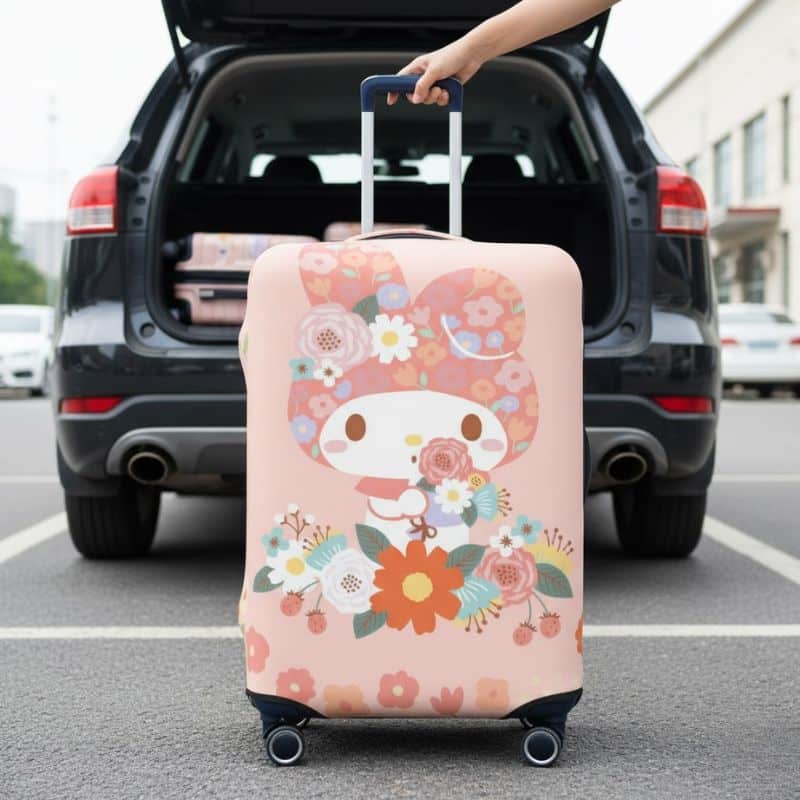 7-430 Housse de Valise Design My Melody Style Printanier