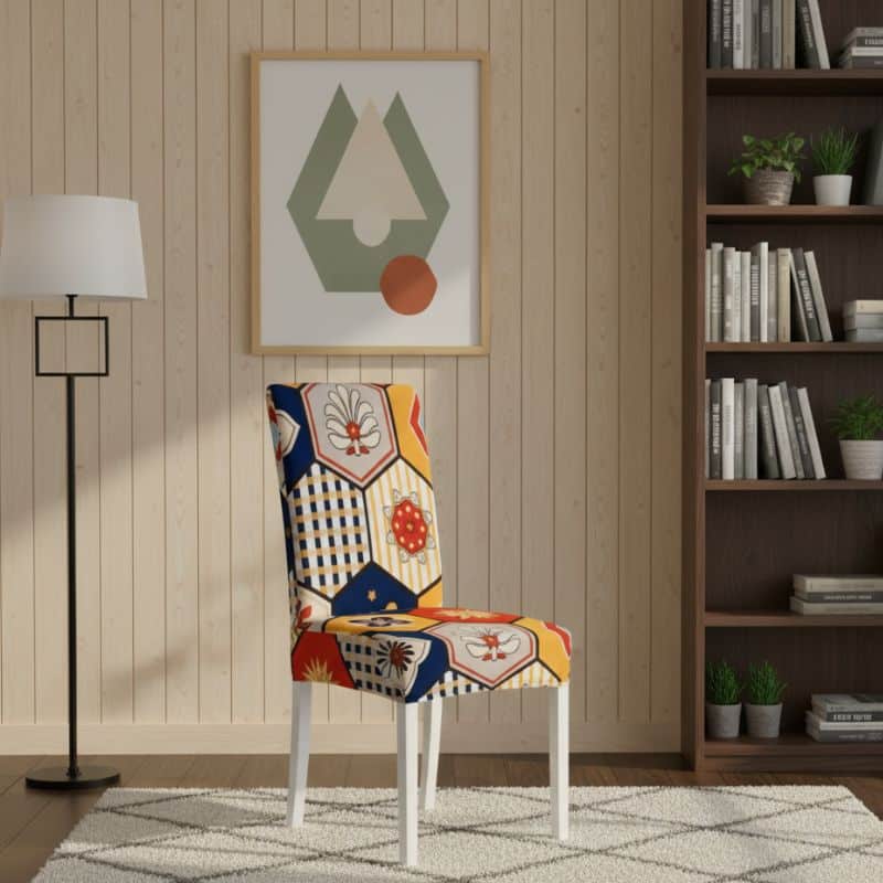 8-159 Housse De Chaise Évènementiel pour Mariage Design Géométrique Moderne
