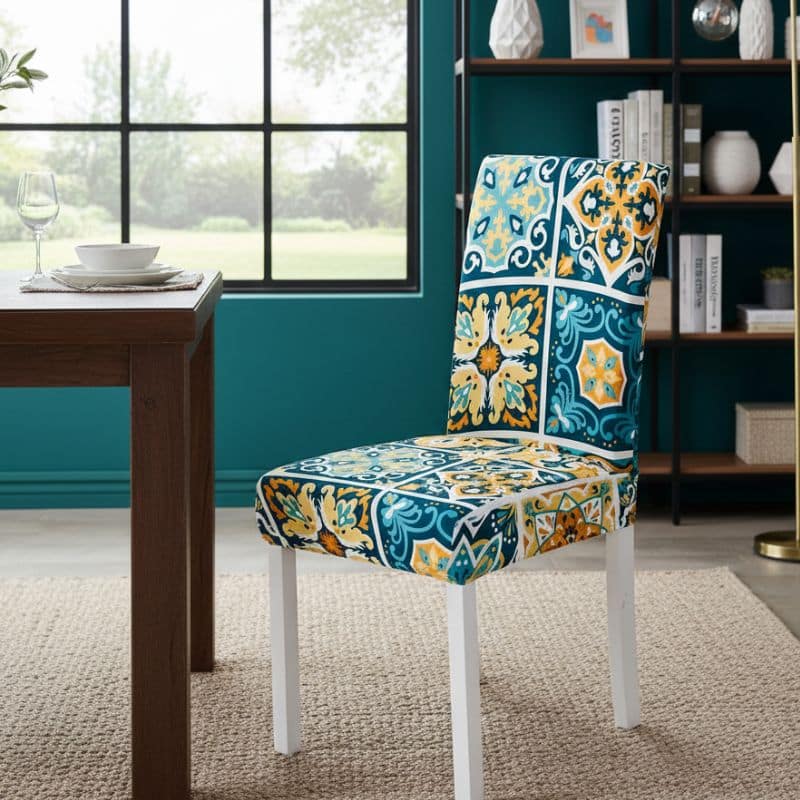 8-217 Housse De Chaise Évènementiel Style Méditerranéen