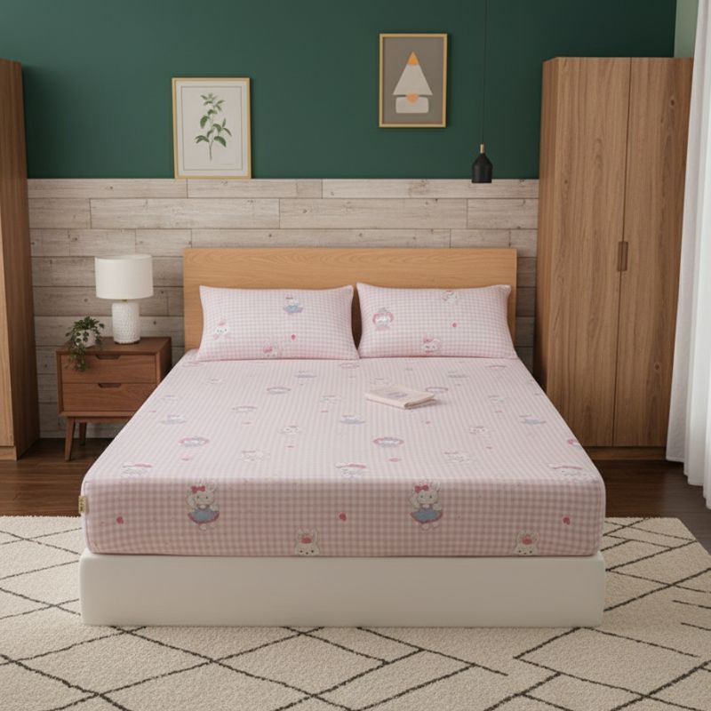 8-256 Drap-housse Style Petit Lapin