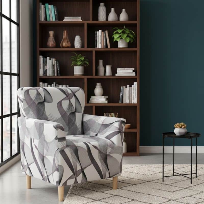 8-285 Housse De Fauteuil Bergère Style Moderne