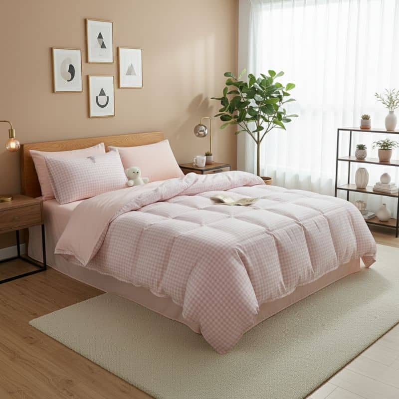 8-331 Housse de Couette Style Campagne Chic 3 pièces
