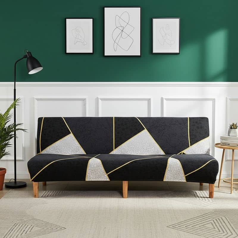 8-37 Housse De Canapé Clic-Clac Taille Standard Style Contemporain Chic