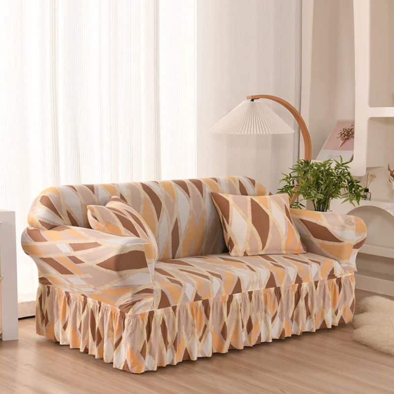 8-75 Housse De Canapé Déperlante Anti-Tache Avec Design Contemporain