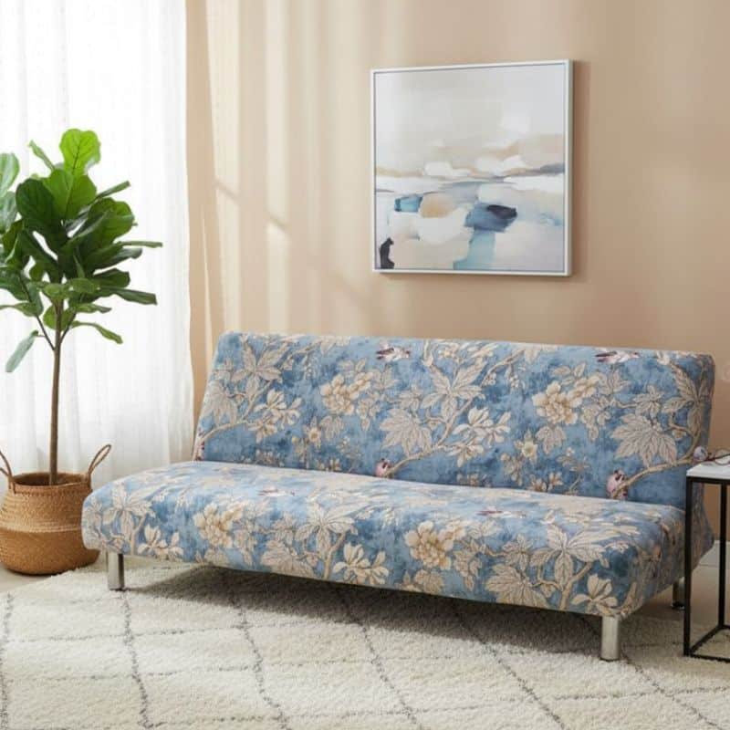 8-87 Housse De Canapé Convertible Style Vintage Floral