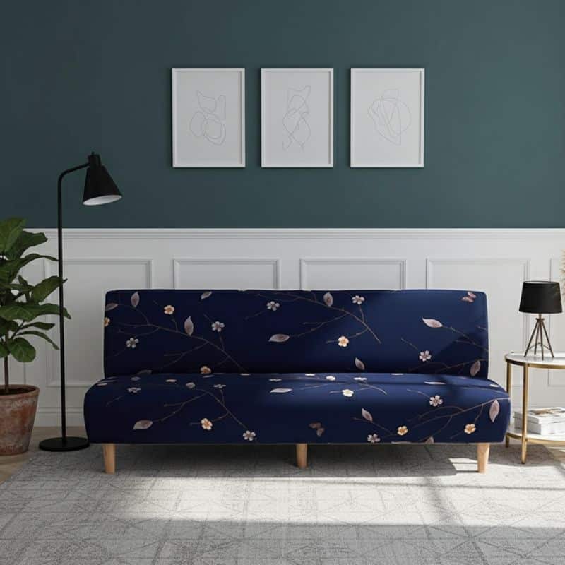 8-90 Housse De Canapé Convertible Et Extensible Style Classique