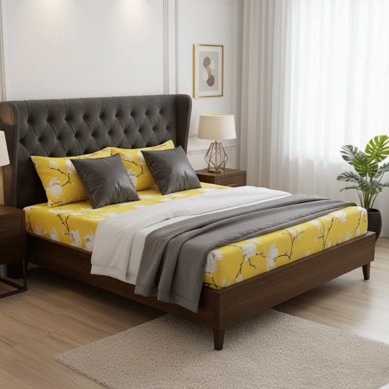 Drap-housse Style Magnolia Soleil Drap-housse Style Magnolia Soleil