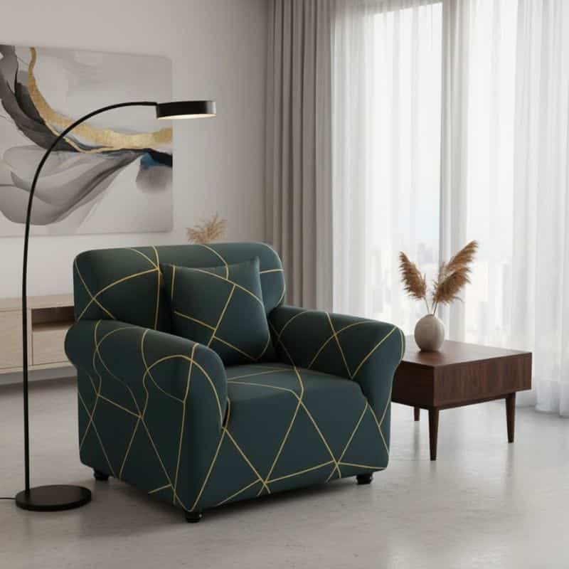 Design-sans-titre-1 Housse de Fauteuil Extensible À Lignes Abstraites Modernes