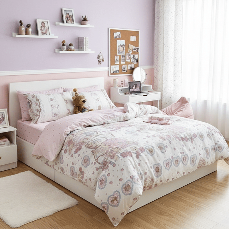 Design-sans-titre-3-1 Housse de Couette Style Champ de Lavande