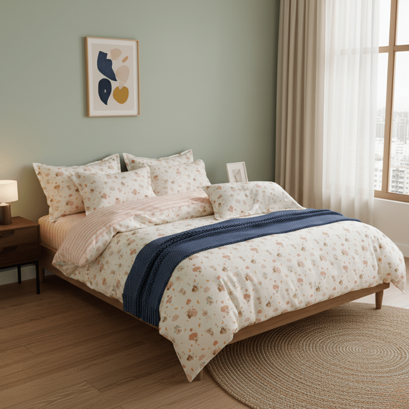 Design-sans-titre-6 Housse de Couette Style Ourson Doux et Rêveur