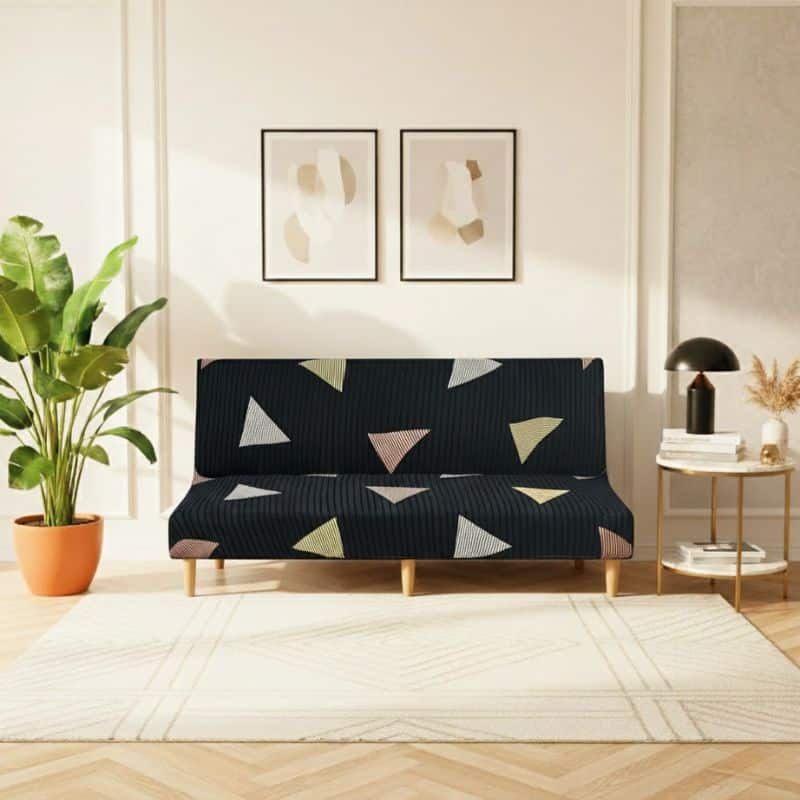 Explorez nos collections de housses adaptées à différents types de canapés. 4 Housse de Canapé Convertible BZ À Motif Triangulaires, housse de canapé BZ à motif