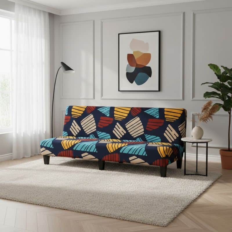 Housse de Canapé Convertible BZ Style Patchwork Housse de Canapé Convertible BZ Style Patchwork