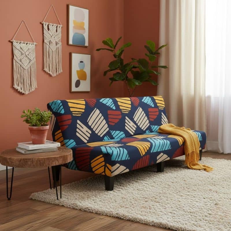 5-3 Housse de Canapé Convertible BZ Style Patchwork